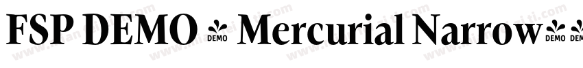 FSP DEMO - Mercurial Narrow字体转换